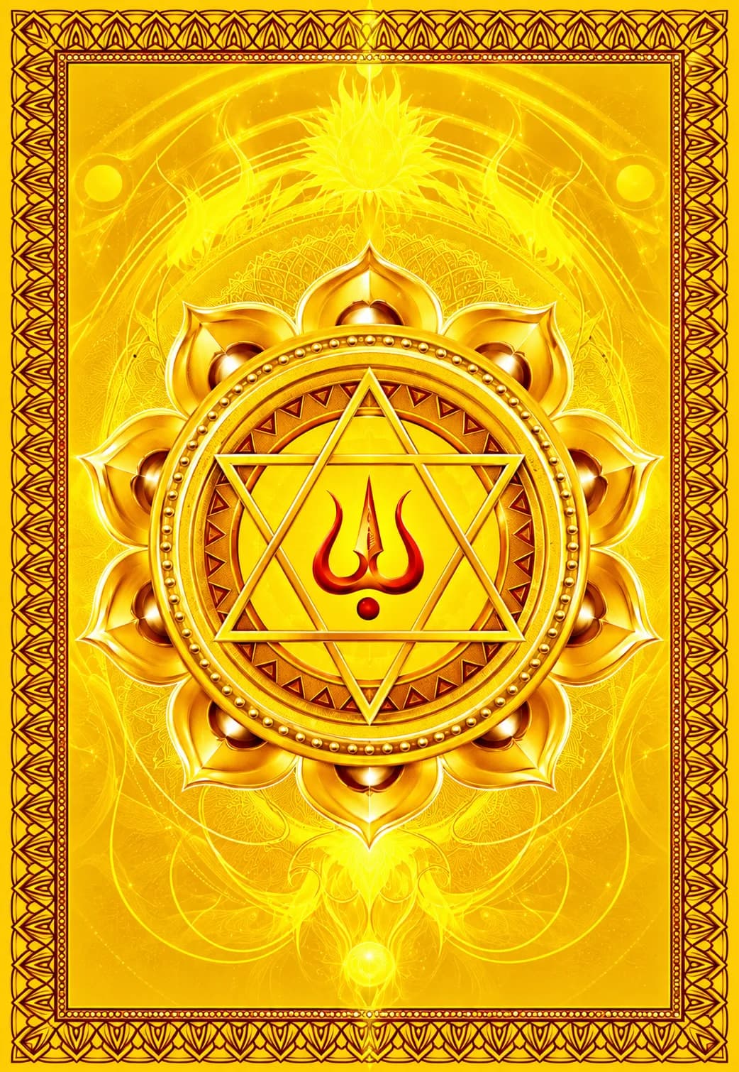 Shakti oracle card back design