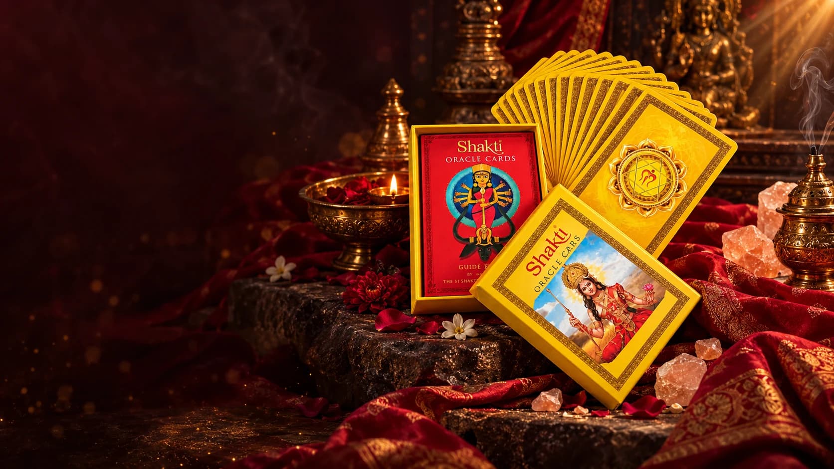 Shakti Oracle Cards with their companion guidebook